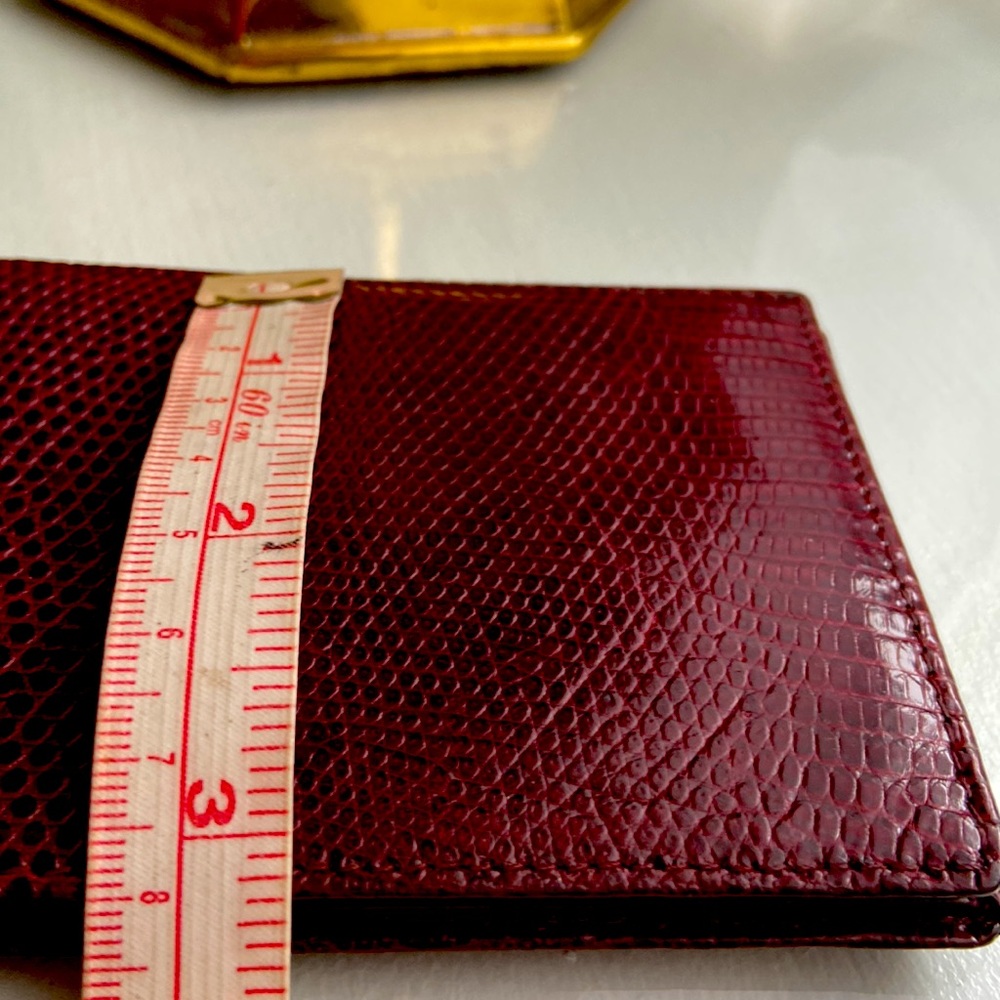 Raspberry/wine lizard wallet - Picture 7 of 8